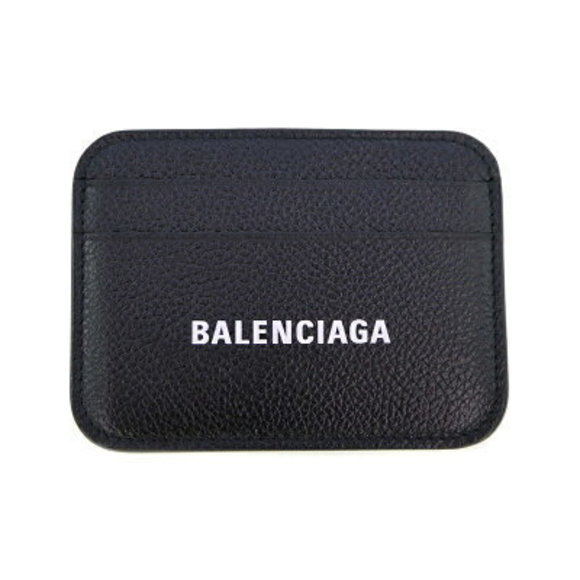 BALENCIAGA Card Holder Case Leather Black - Picture 1 of 7